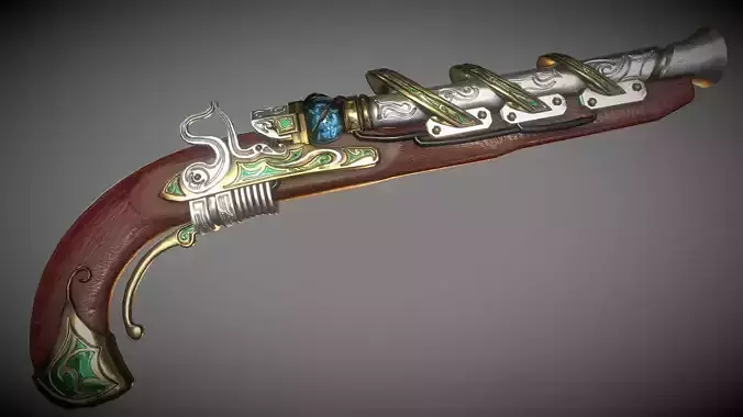 Steampunk CoilLock Pistol