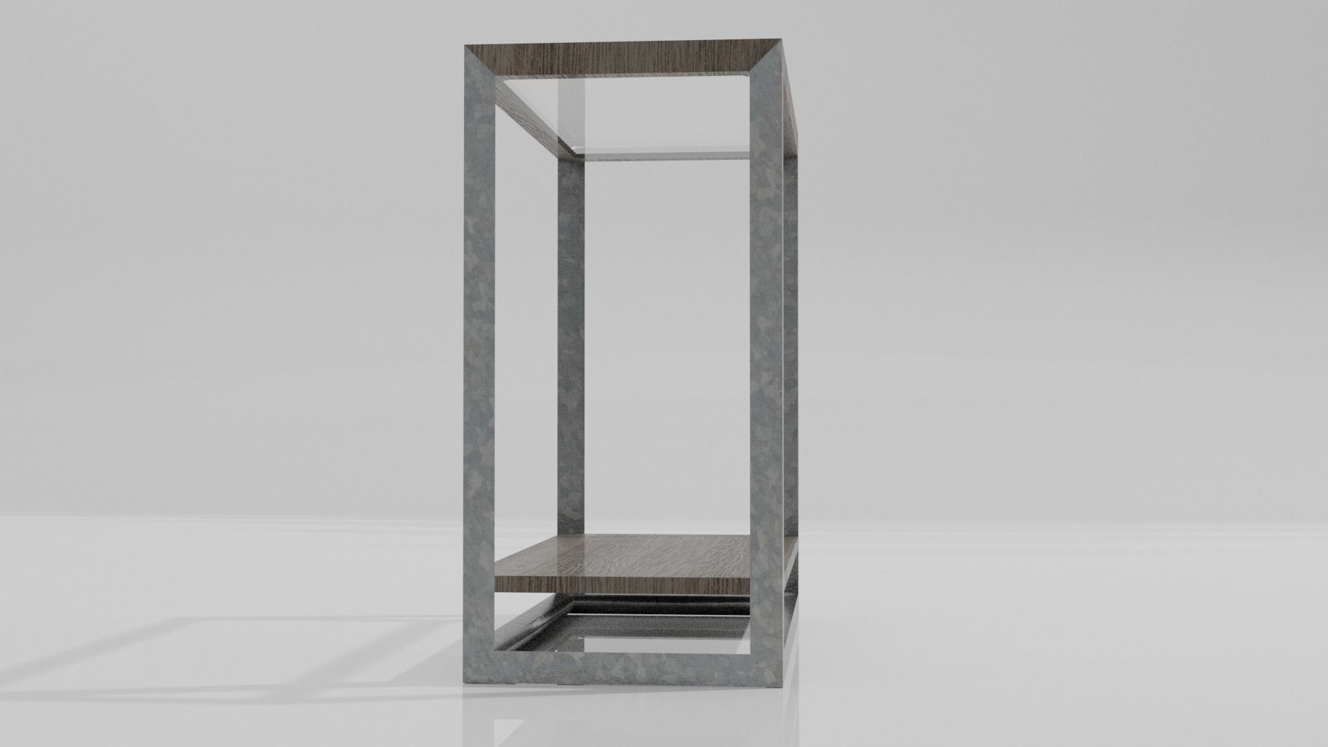 End Table Low-poly 3D model_1