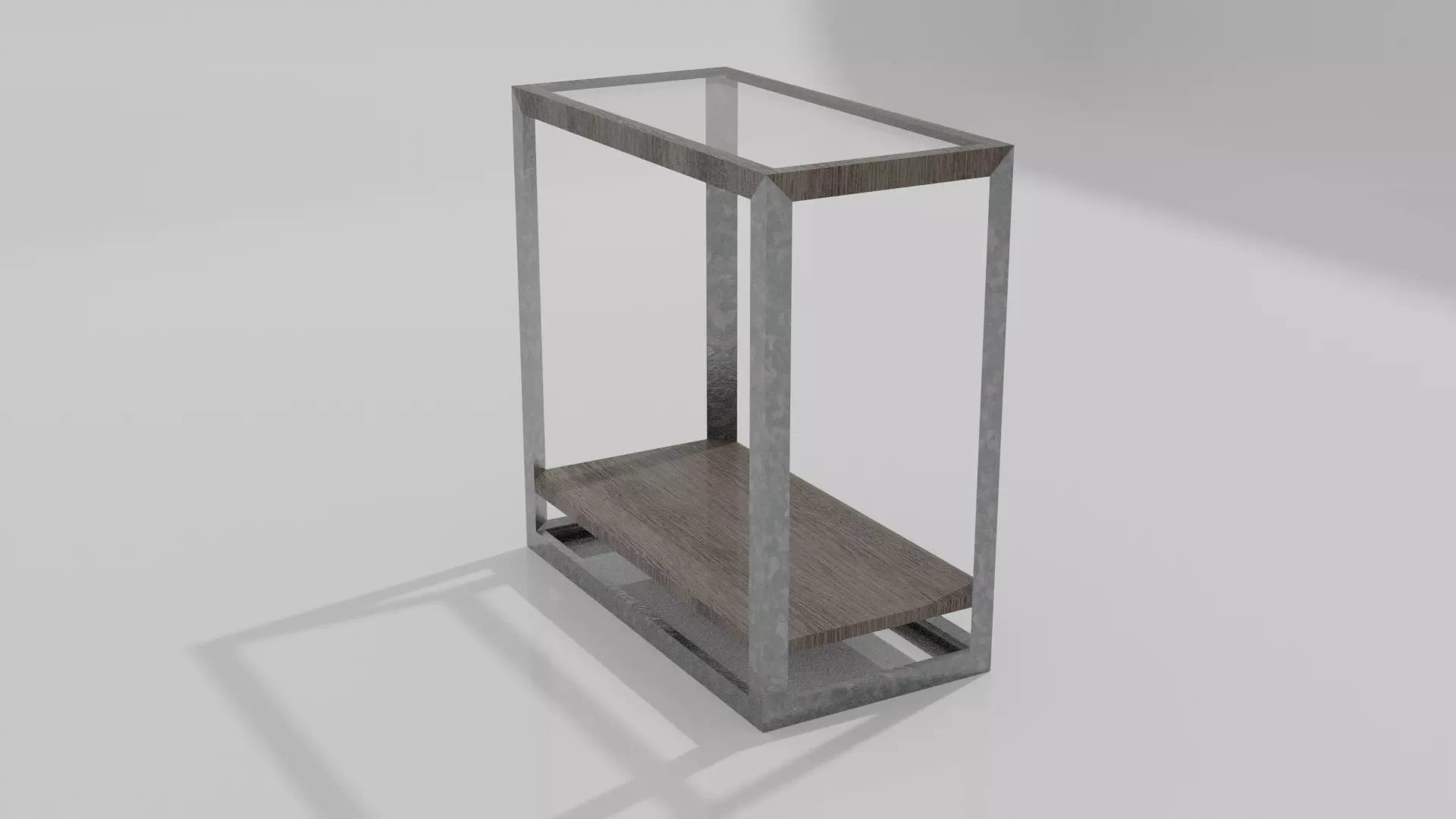 End Table Low-poly 3D model_0