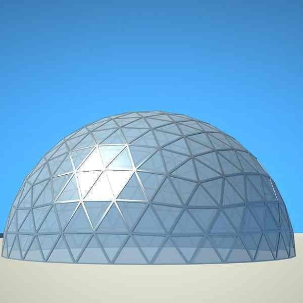 Metallic structure truss 08 Dome 3D model_1