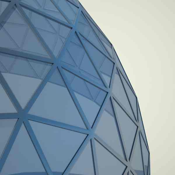 Metallic structure truss 08 Dome 3D model_2