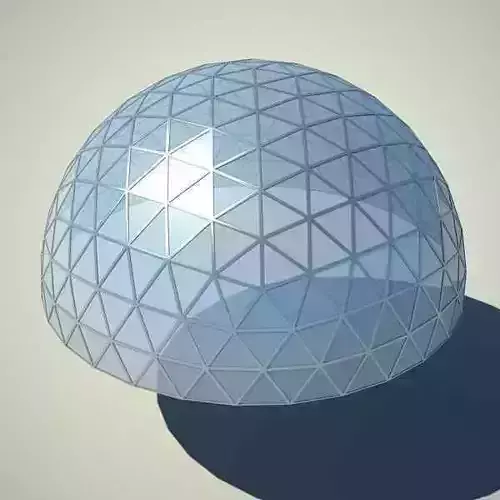 Metallic structure truss 08 Dome 3D model