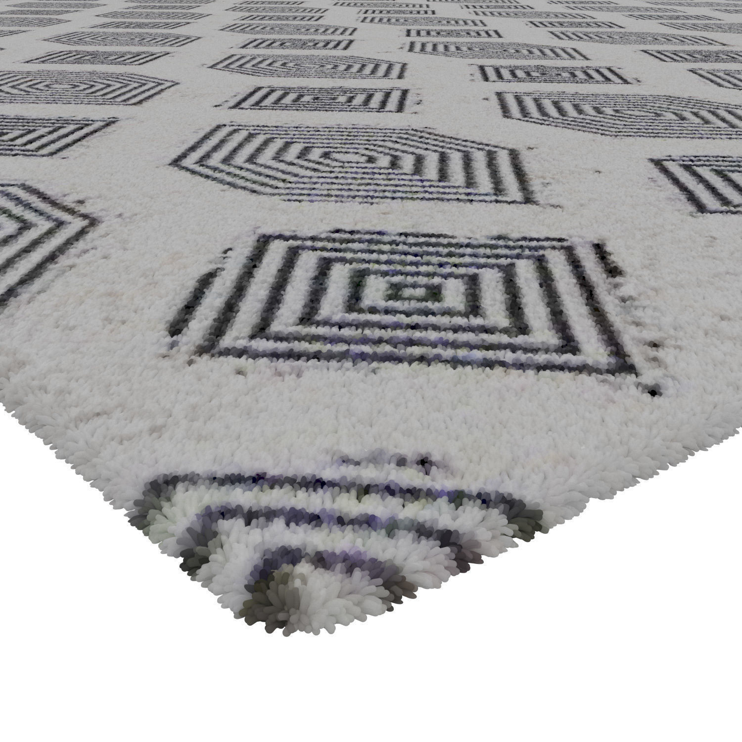 Rug Set 1950 3D model_1