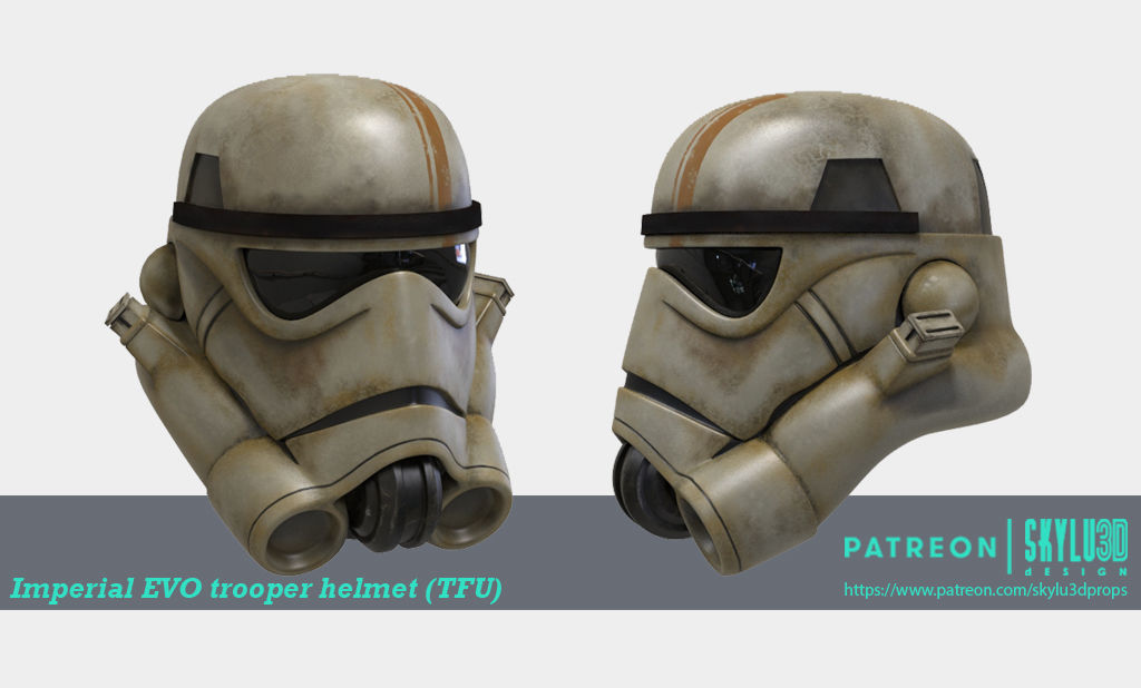 Imperial EVO Trooper Full Size armor 2021 3D print model_1