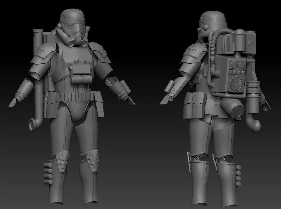 Imperial EVO Trooper Full Size armor 2021 3D print model_0