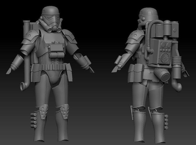 Imperial EVO Trooper Full Size armor 2021 3D print model
