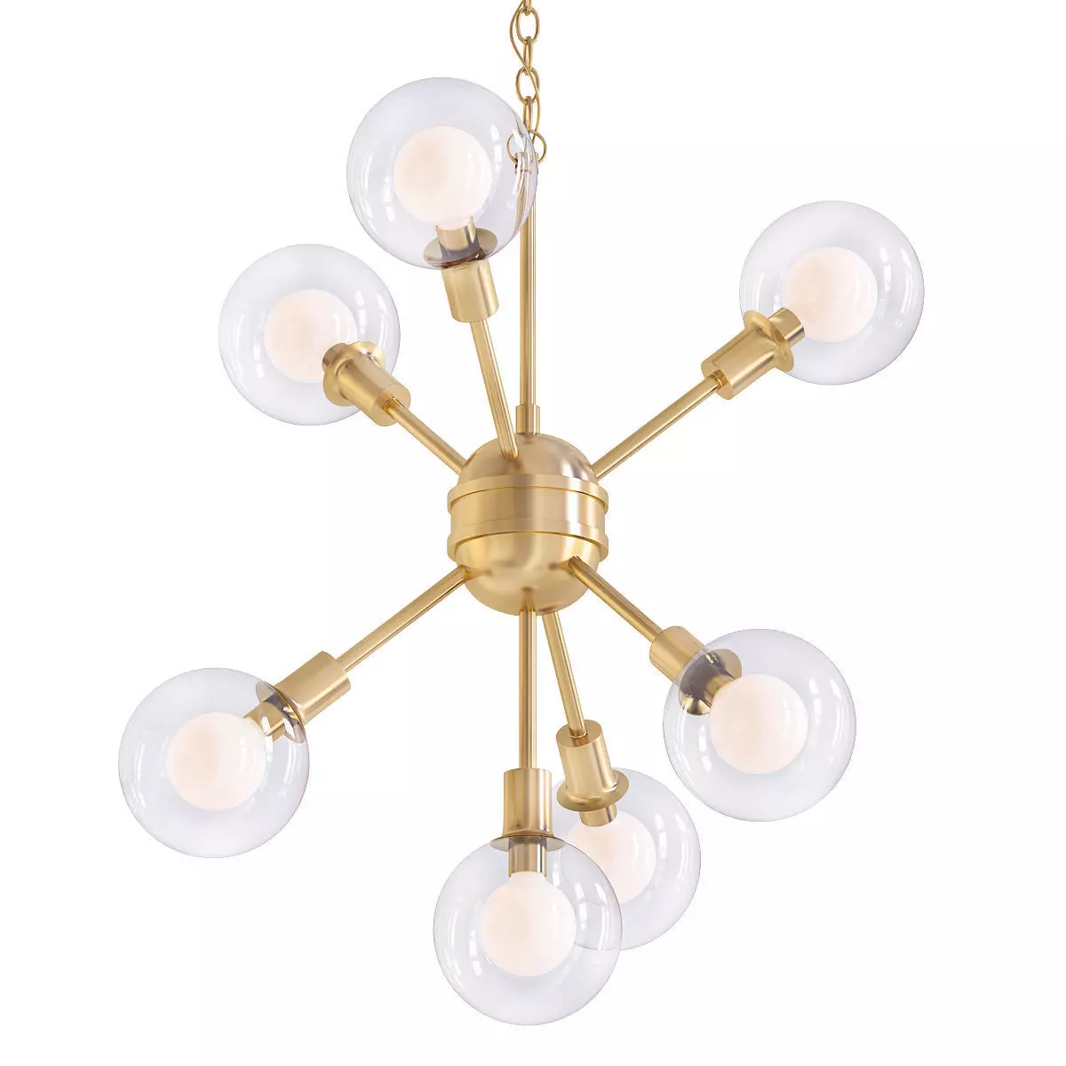 ILLUMINATED BURST CHANDELIER 3D model_0