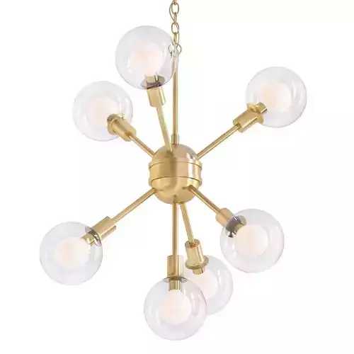 ILLUMINATED BURST CHANDELIER