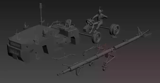 Indonesia Sukhoi airplane tow truck 72 scale