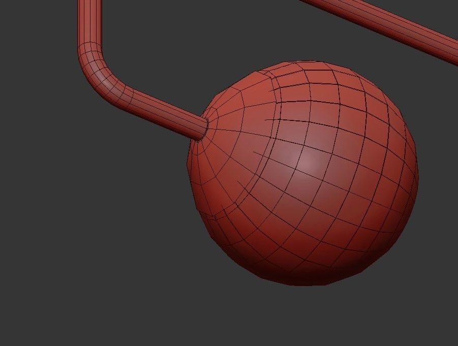 AGIRA modern brass and glass ceiling light 3D model_4