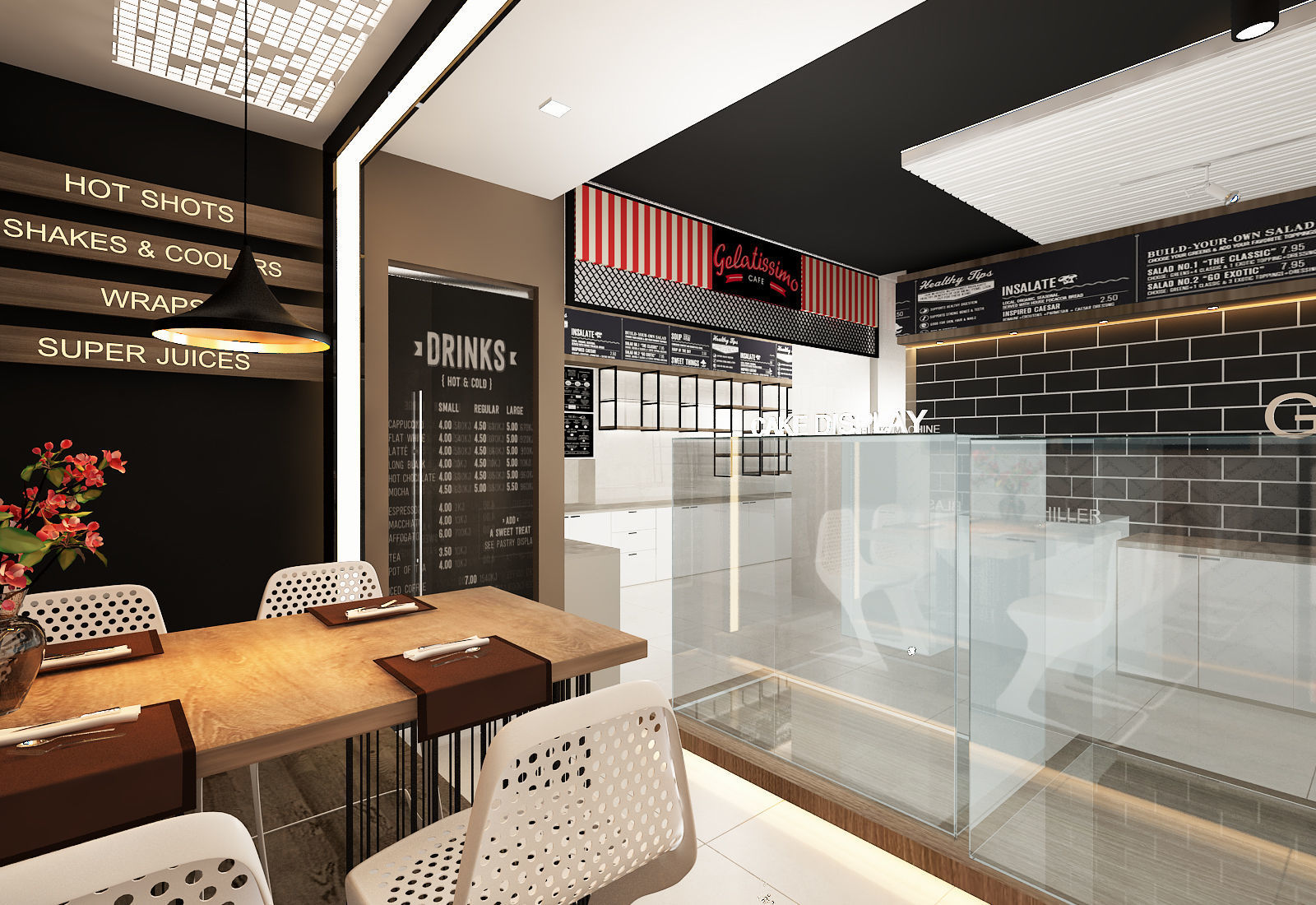 Restaurent Interior 3D model_7