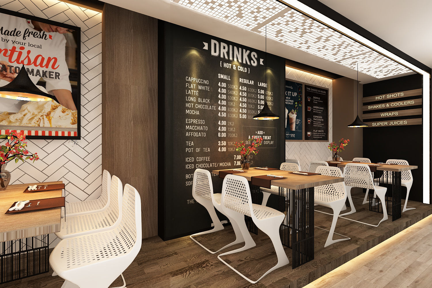 Restaurent Interior 3D model_11