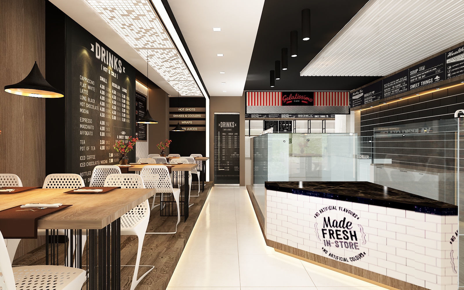 Restaurent Interior 3D model_12