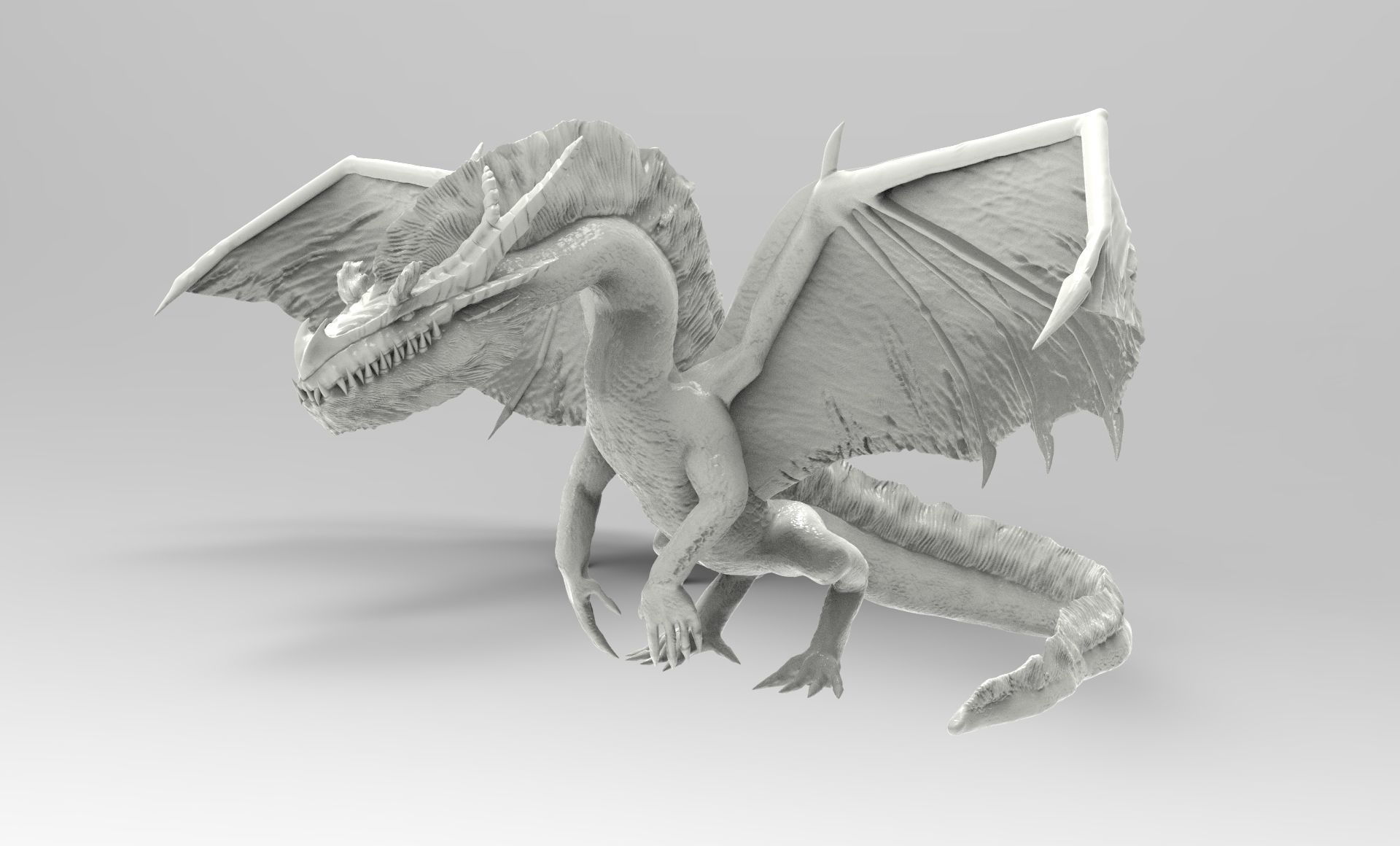 White fatalis from Monster Hunter 4 ultimate  3D print model_2