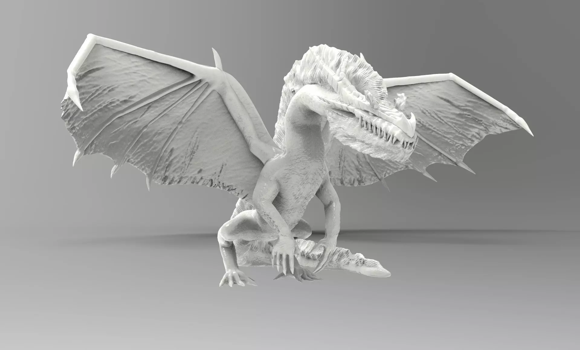 White fatalis from Monster Hunter 4 ultimate  3D print model_0