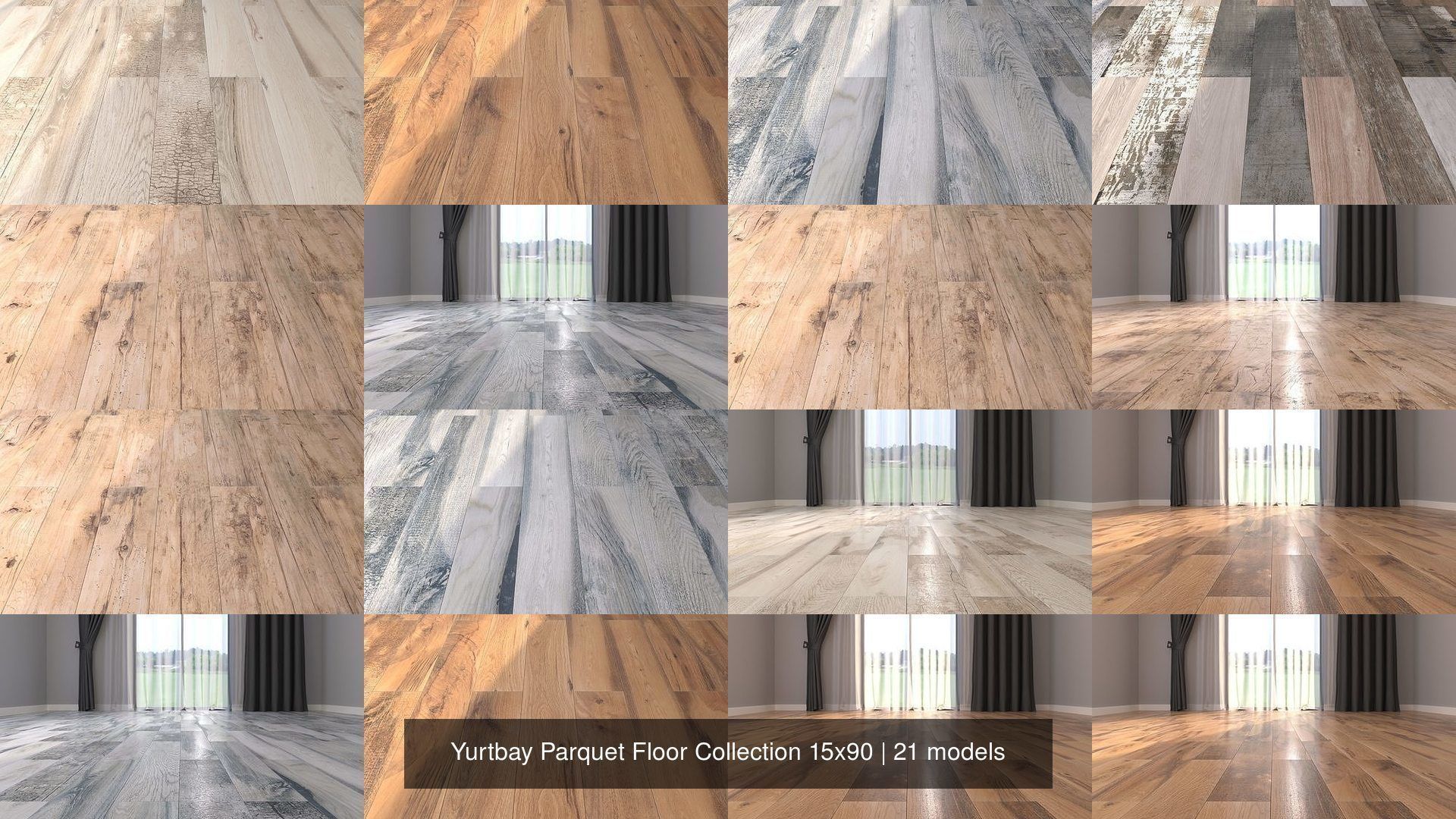 Yurtbay Parquet Floor Collection 15x90 Texture_2