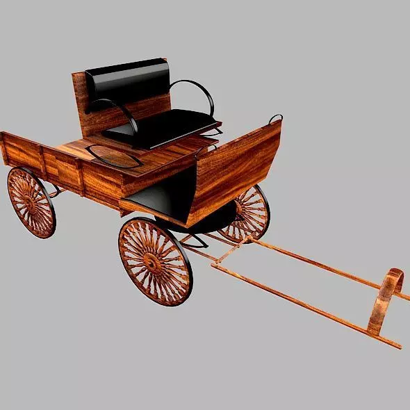 Horse carriage 3D model