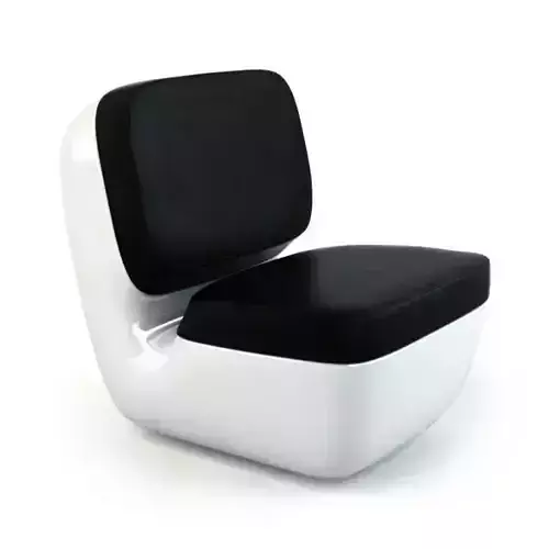 Black-and-white modern armchair 33 am125