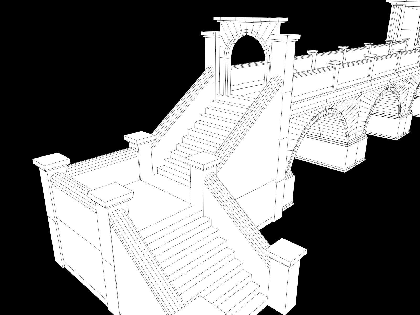Lowpoly Ancient Temples Collection With Interior Low-poly 3D model_102