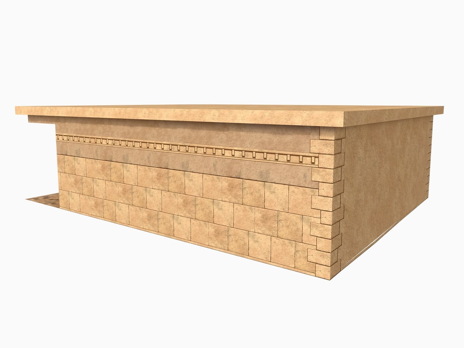 Lowpoly Ancient Temples Collection With Interior Low-poly 3D model_43