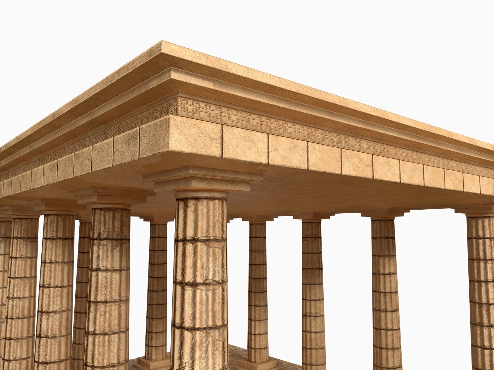 Lowpoly Ancient Temples Collection With Interior Low-poly 3D model_59