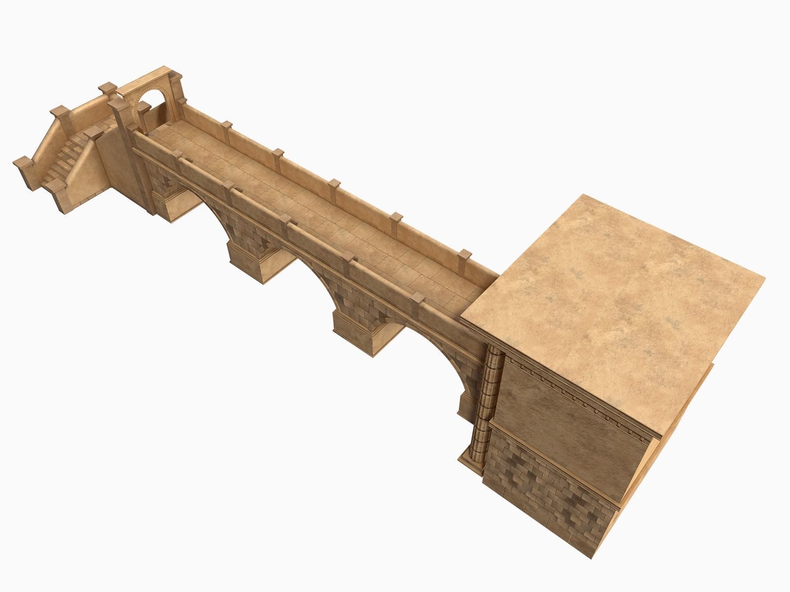 Lowpoly Ancient Temples Collection With Interior Low-poly 3D model_13