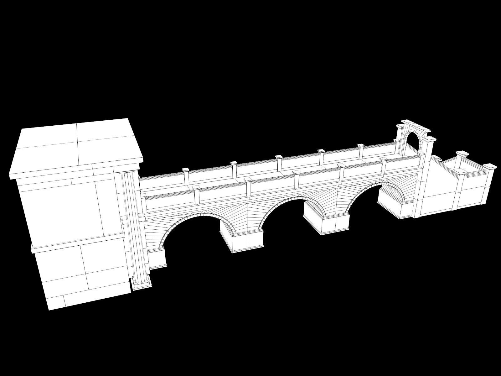 Lowpoly Ancient Temples Collection With Interior Low-poly 3D model_98