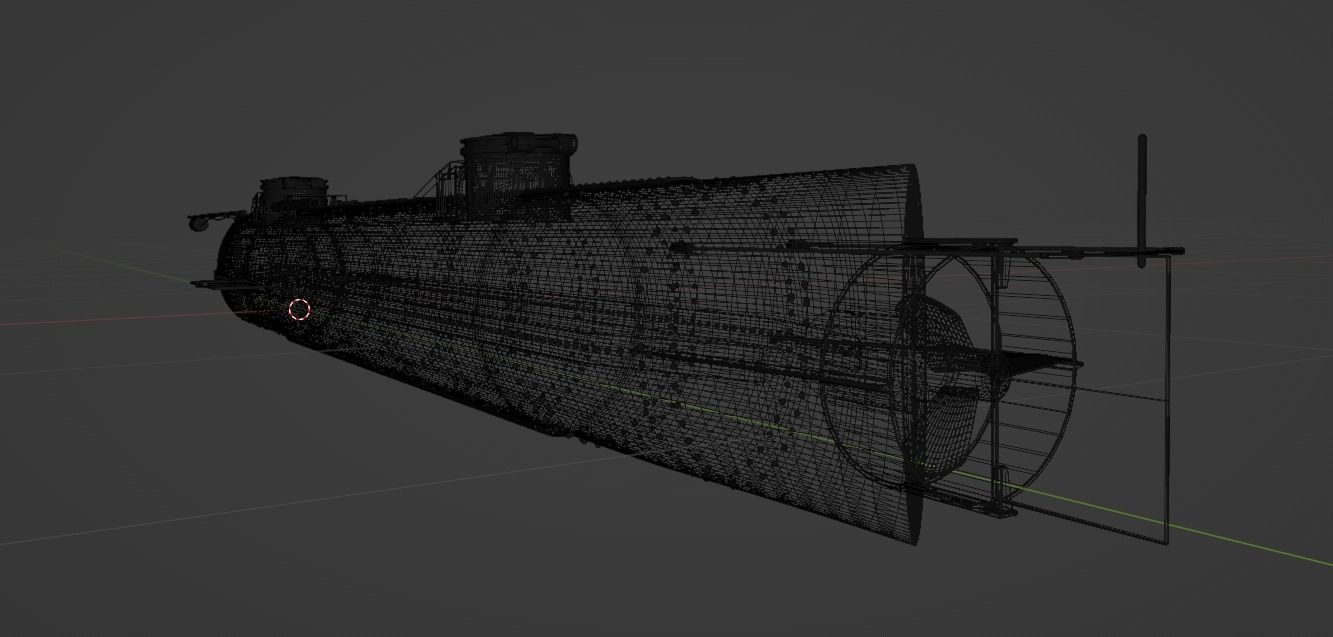 1864 Hunley Submarine 3D model_4