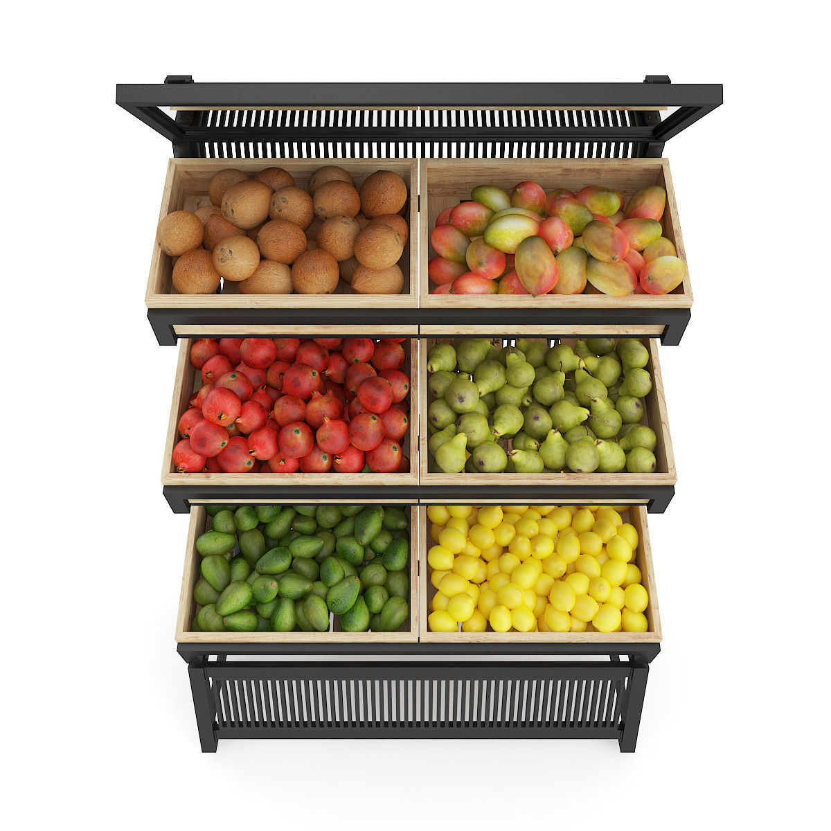 Market Shelf   Fruits 3D model_4
