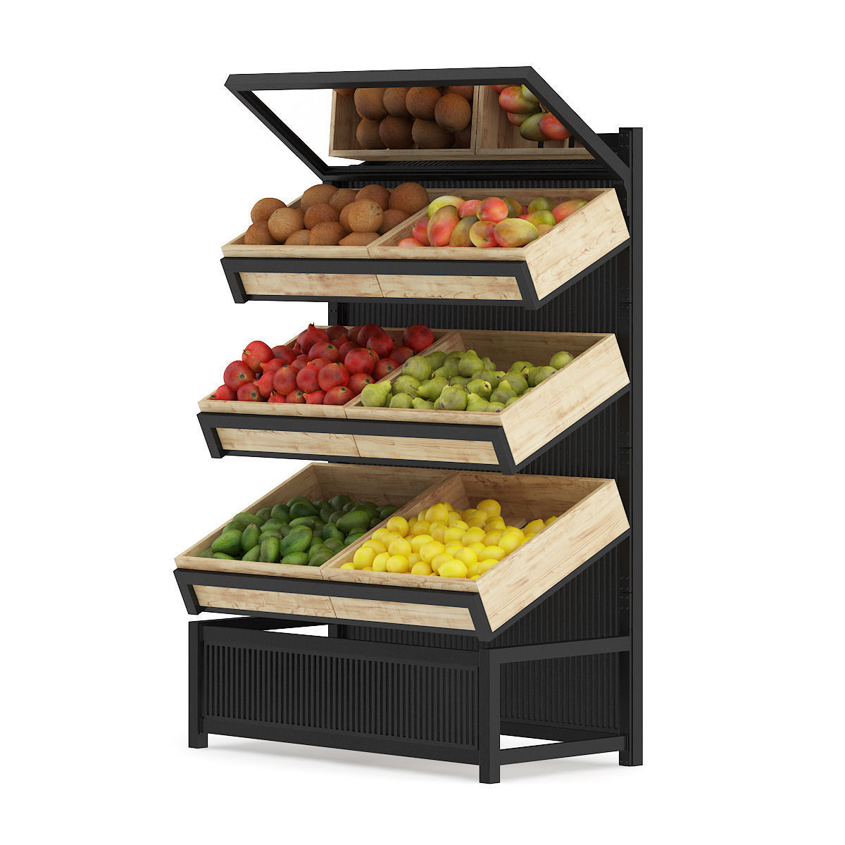 Market Shelf   Fruits 3D model_2