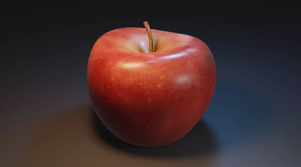 Apple Low-poly 3D model