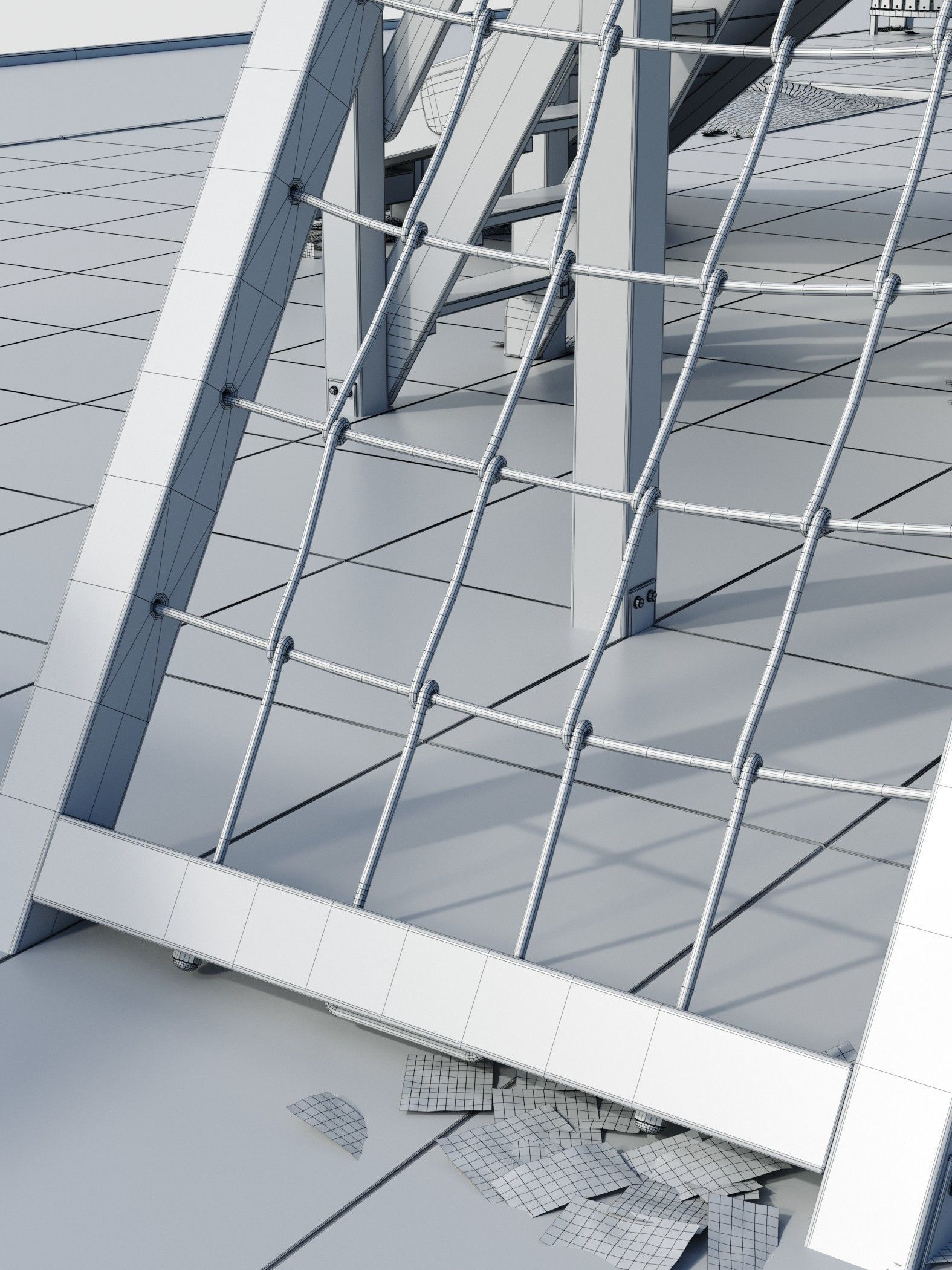 Children playground Forest house 3D model_7