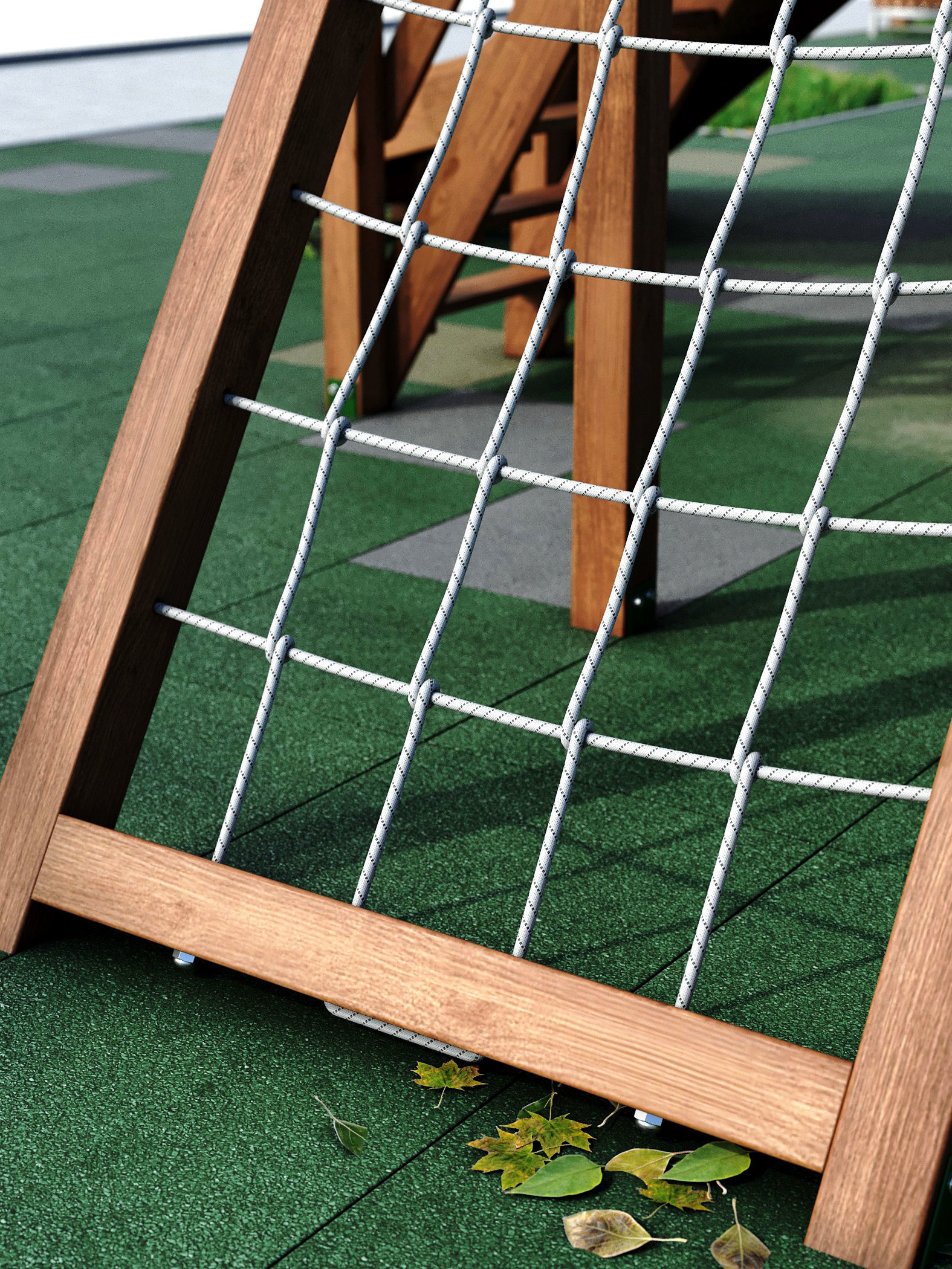 Children playground Forest house 3D model_2