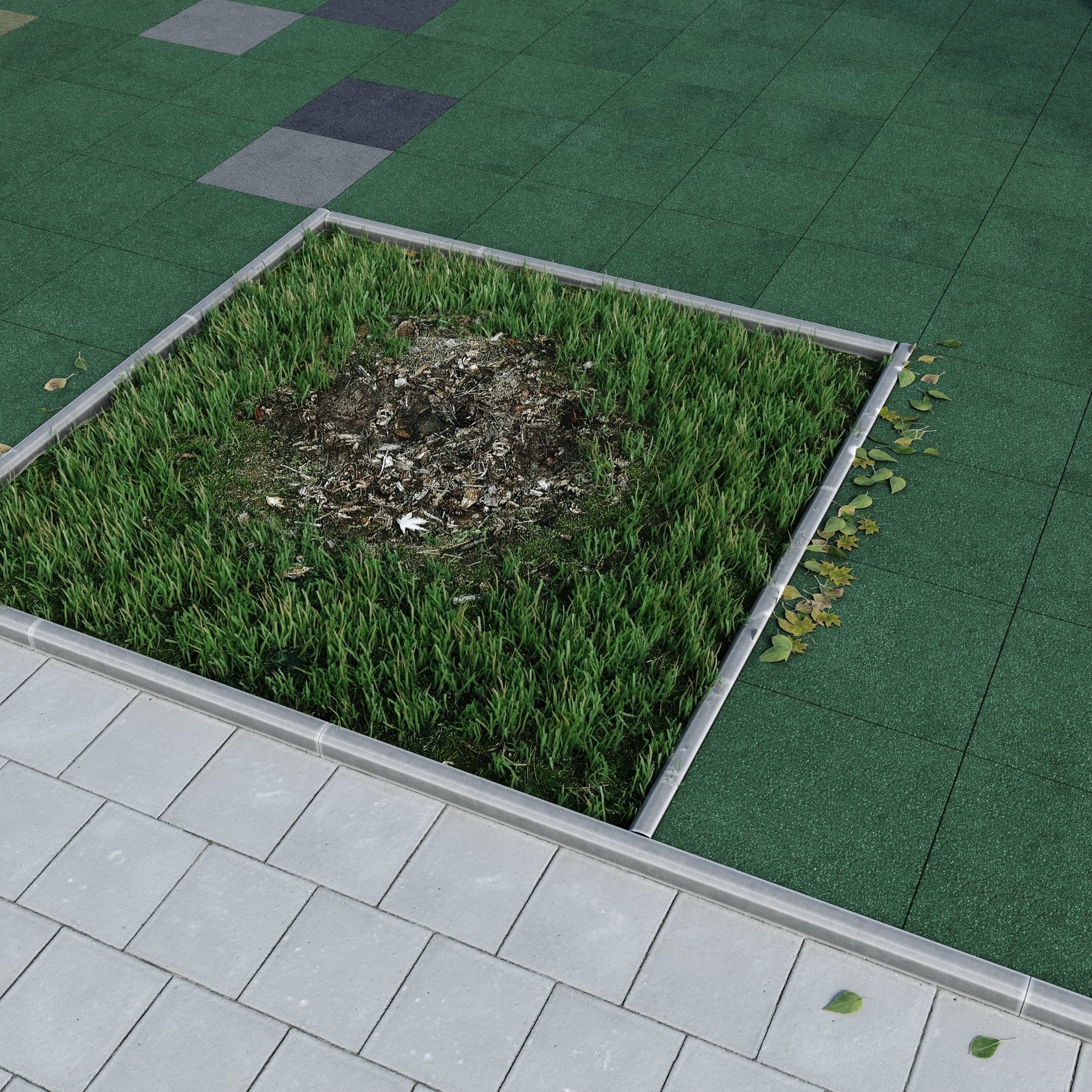 Children playground Forest house 3D model_5