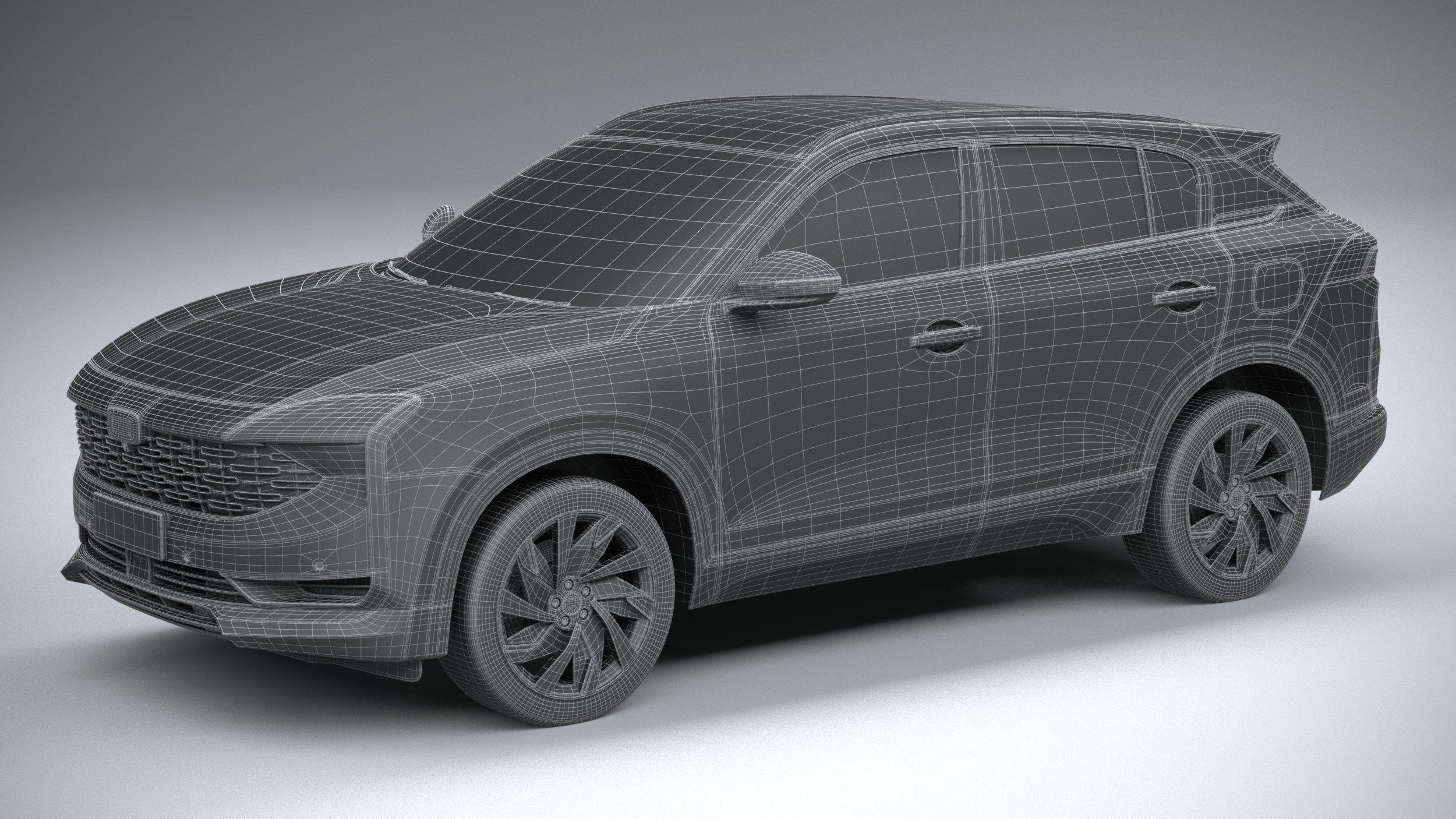 Qoros 7 2021 3D model_28