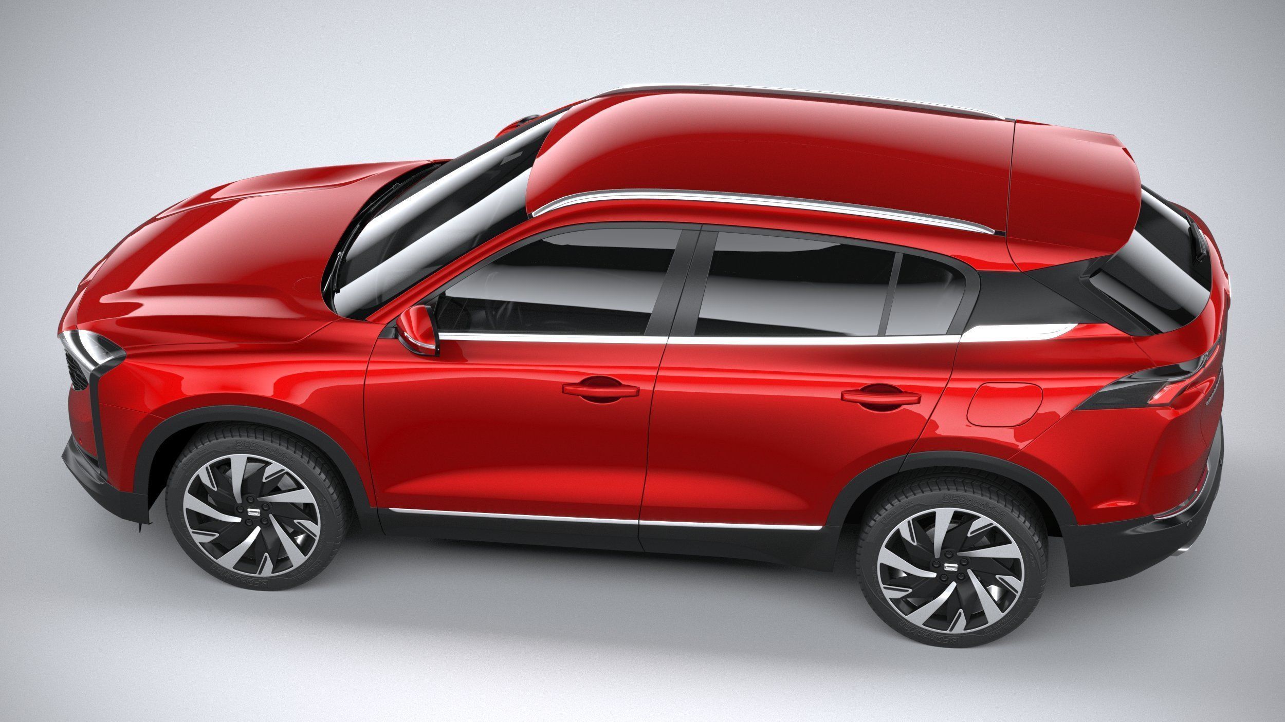 Qoros 7 2021 3D model_9