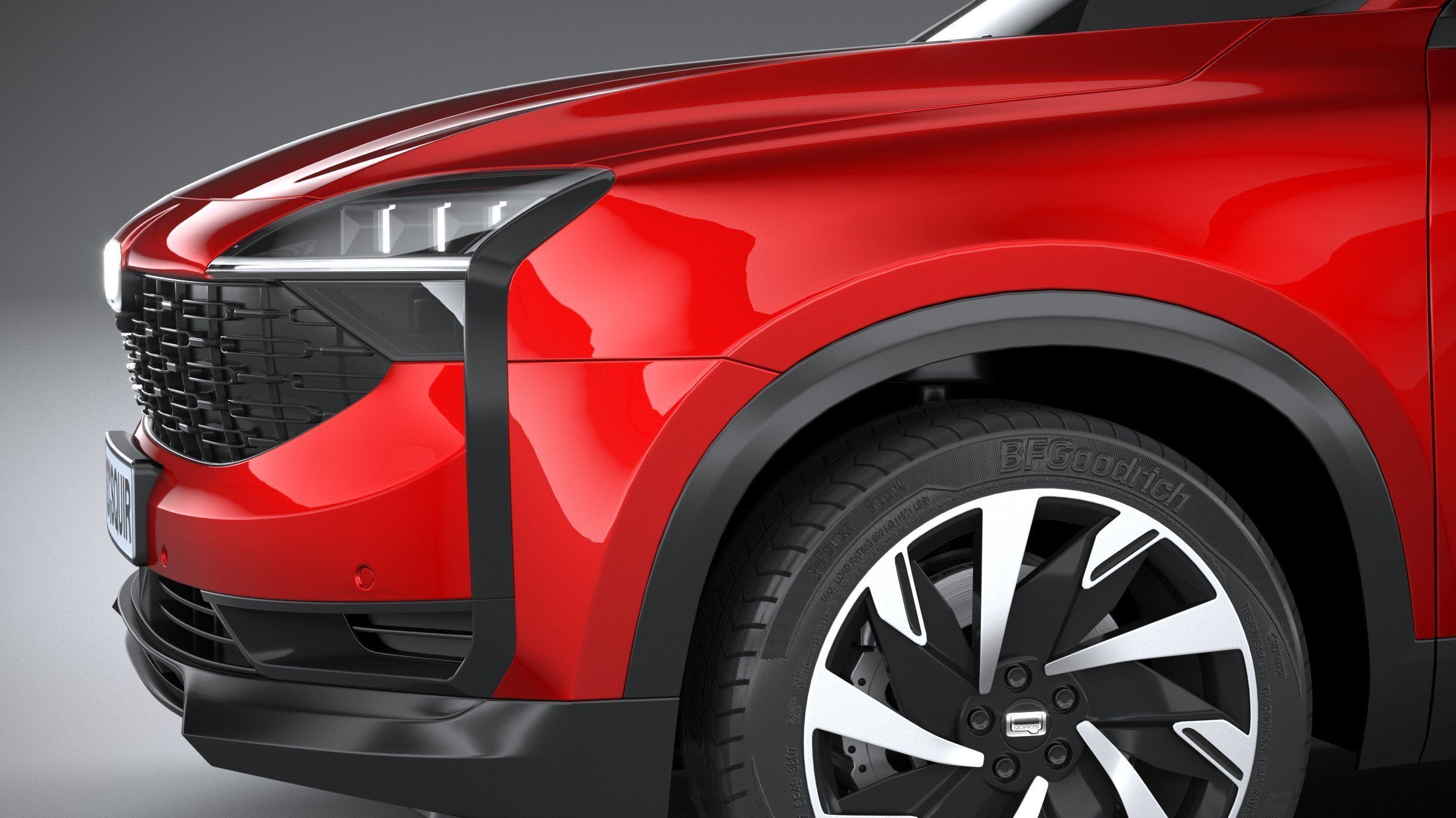 Qoros 7 2021 3D model_3