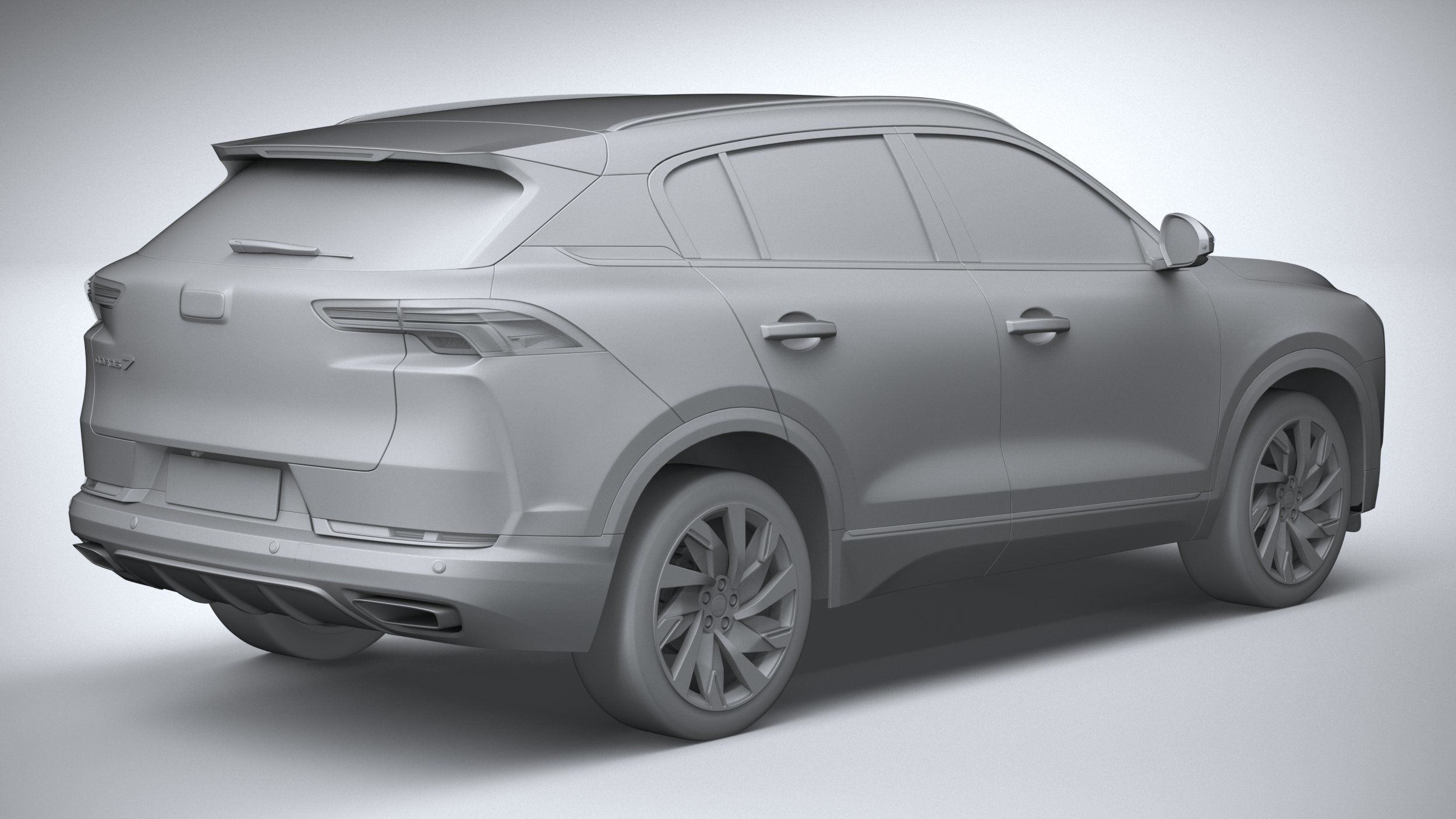 Qoros 7 2021 3D model_25