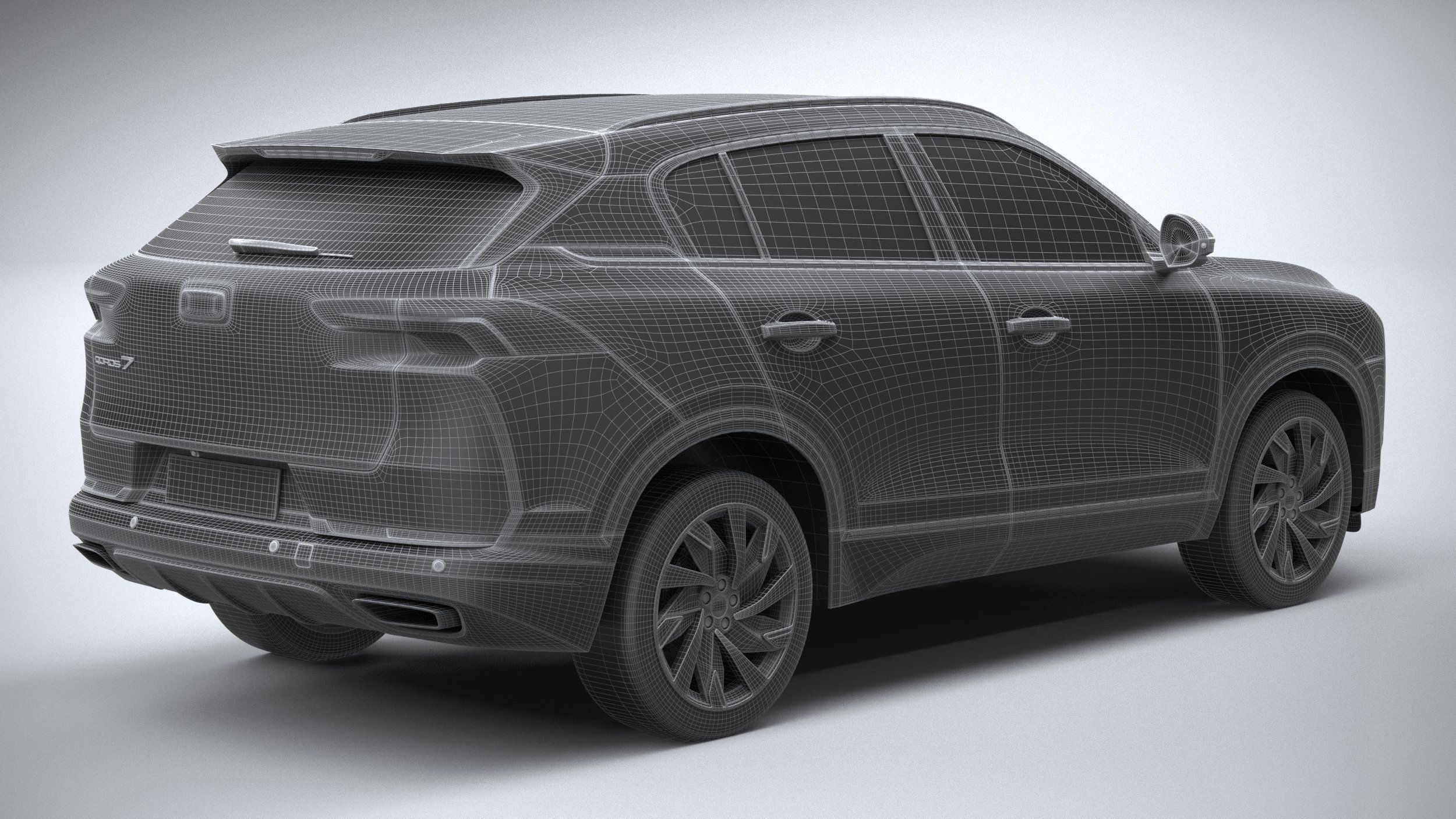 Qoros 7 2021 3D model_27