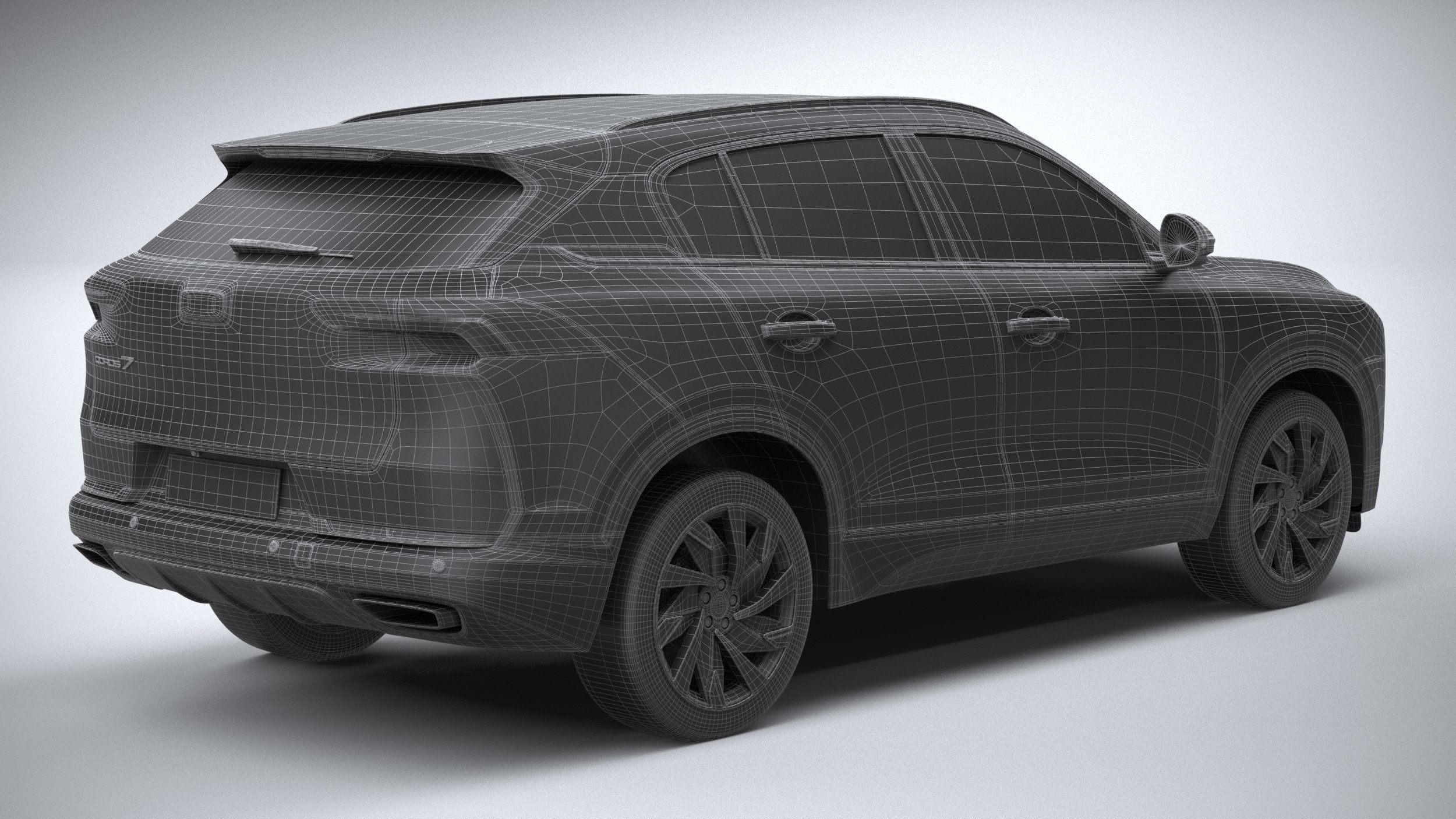 Qoros 7 2021 3D model_29