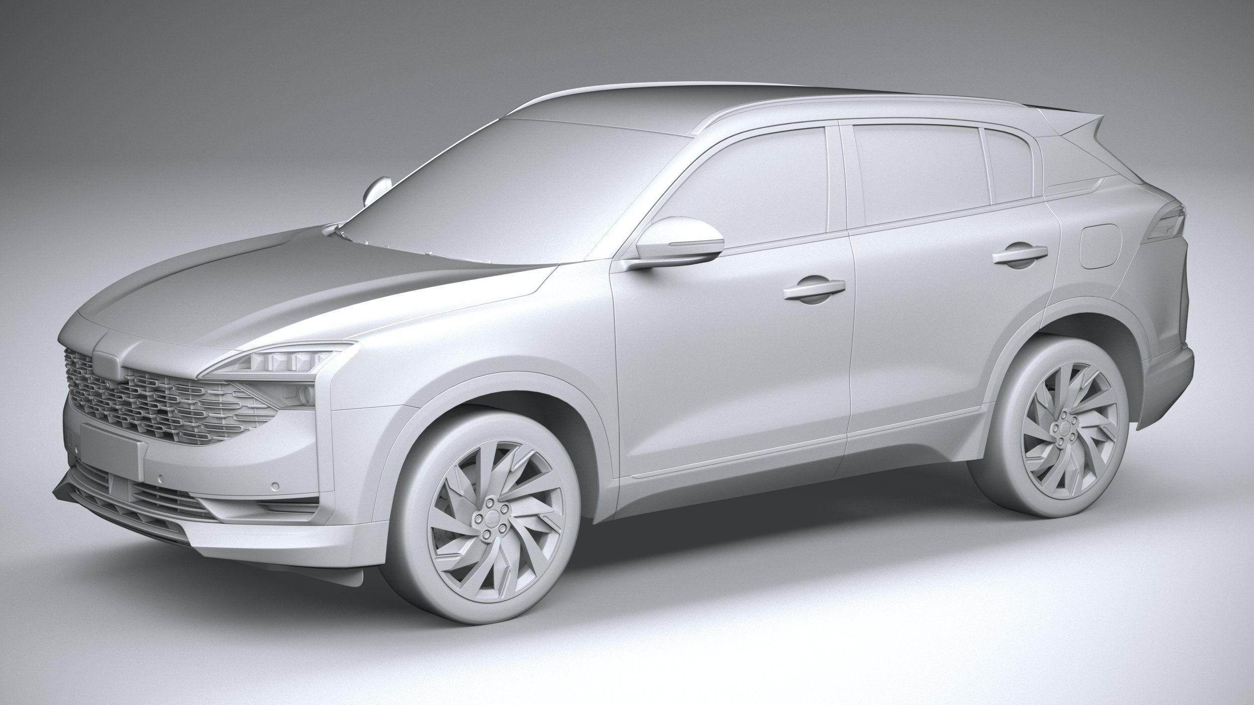 Qoros 7 2021 3D model_19