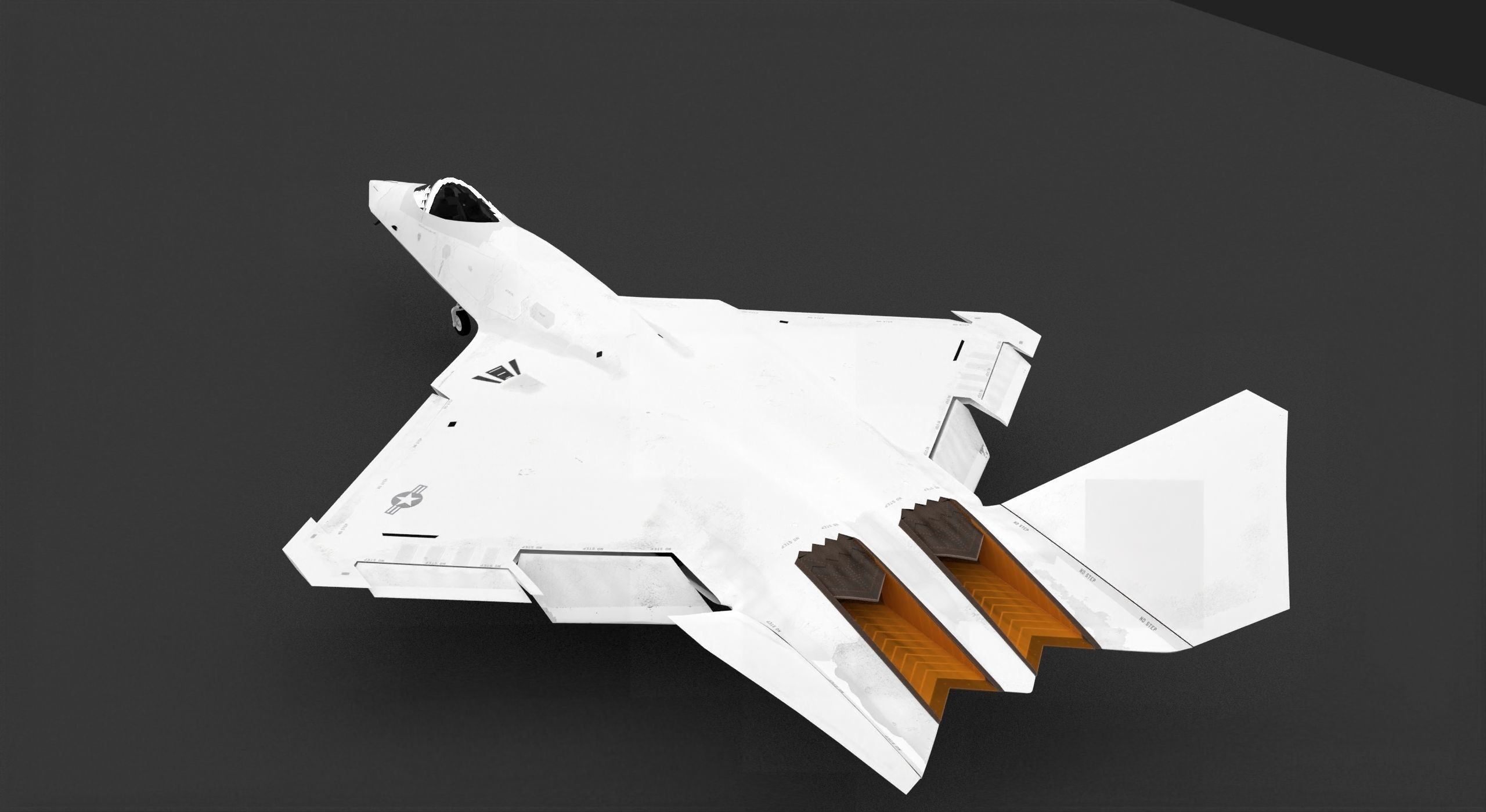 YF-23 Jade 3D model_2