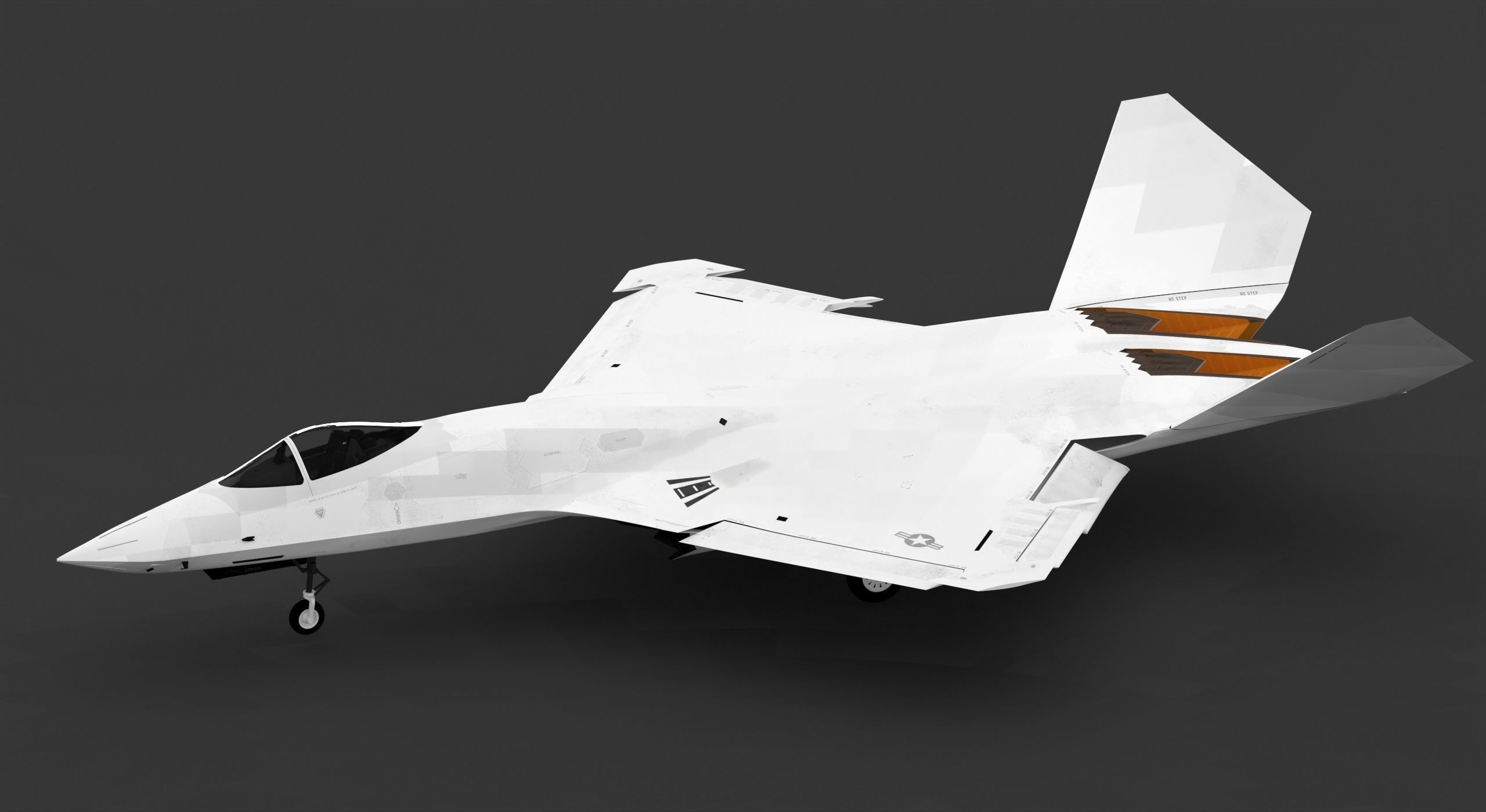 YF-23 Jade 3D model_1