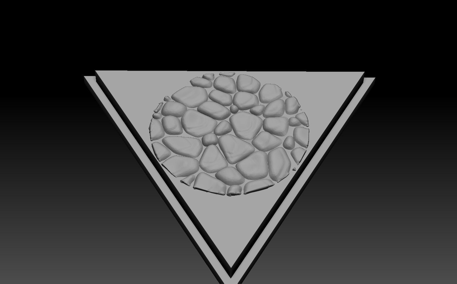 6 DnD figurines base stand foot fantasy roundedstone pack 3D print model_6