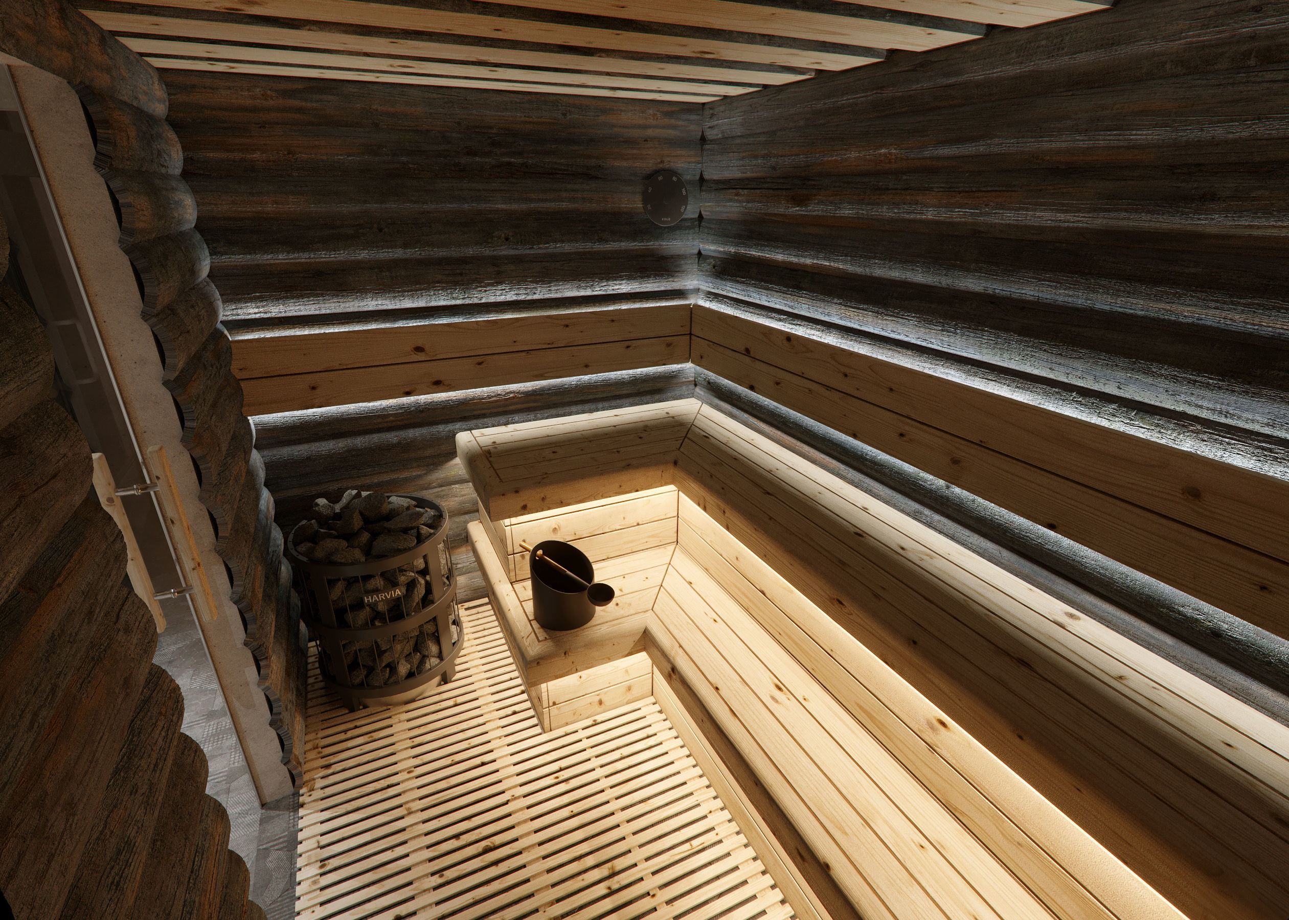 Sauna 3d scene   3D model_1