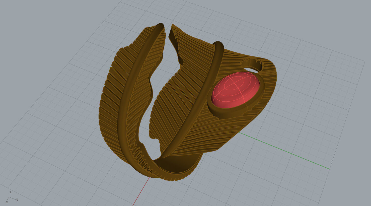 FEATHER RING N - 95 3D print model_13