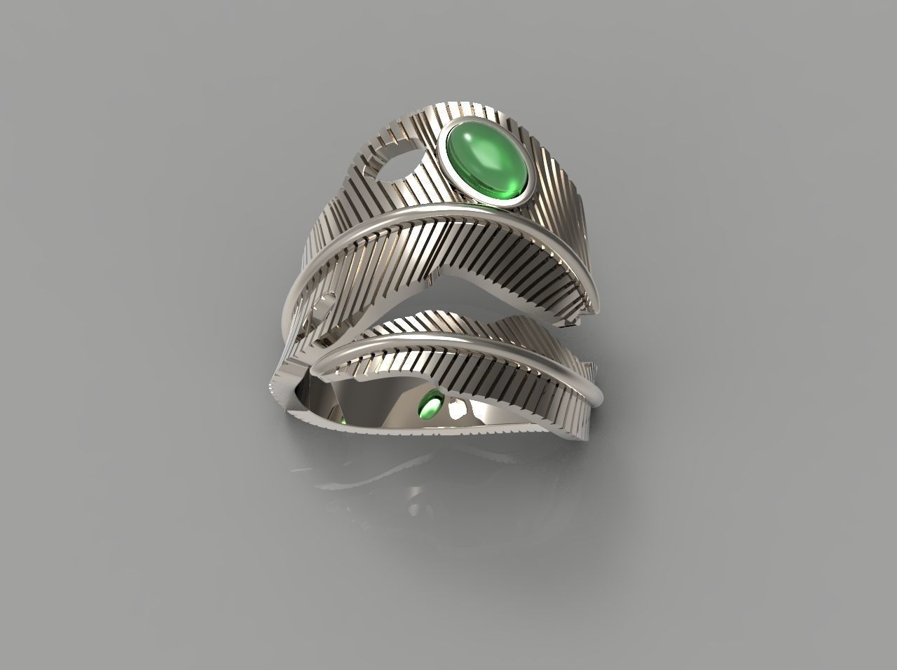 FEATHER RING N - 95 3D print model_6
