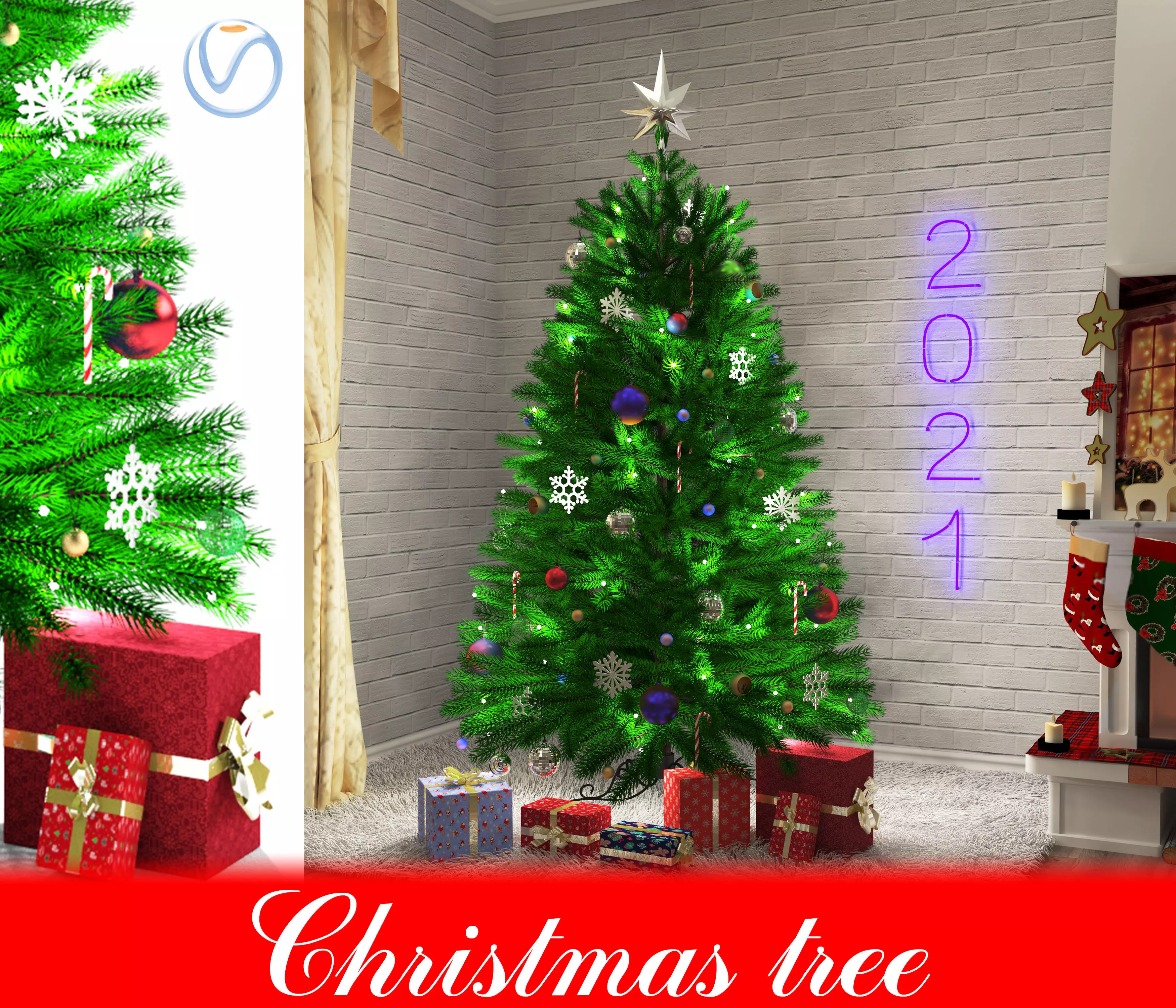 Christmas tree 3D model