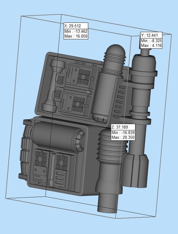 Shock Trooper Backpack 3D print STL for 6 inch figure 3D print model_3