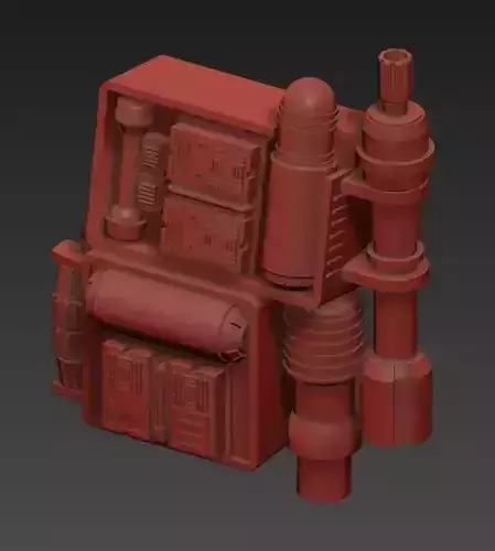 Shock Trooper Backpack 3D print STL for 6 inch figure